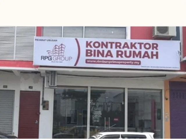 RPG Group's first office signage as a residential construction contractor in Langkawi
