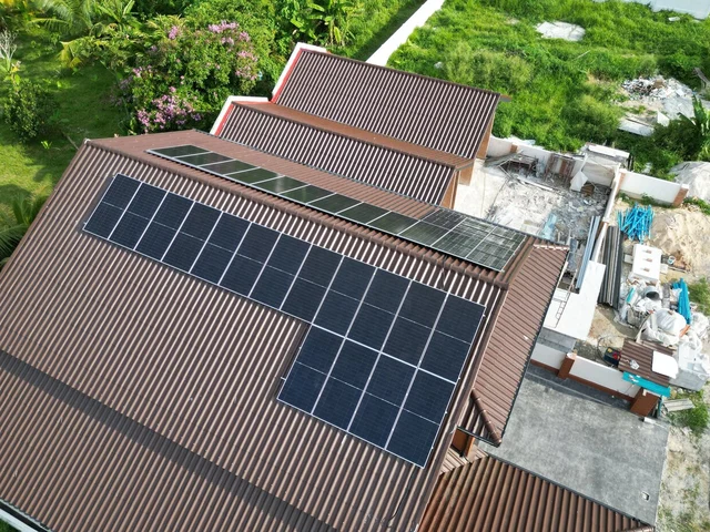 A residential solar panel installation, representing RPG's continued expansion of solar access across Malaysia